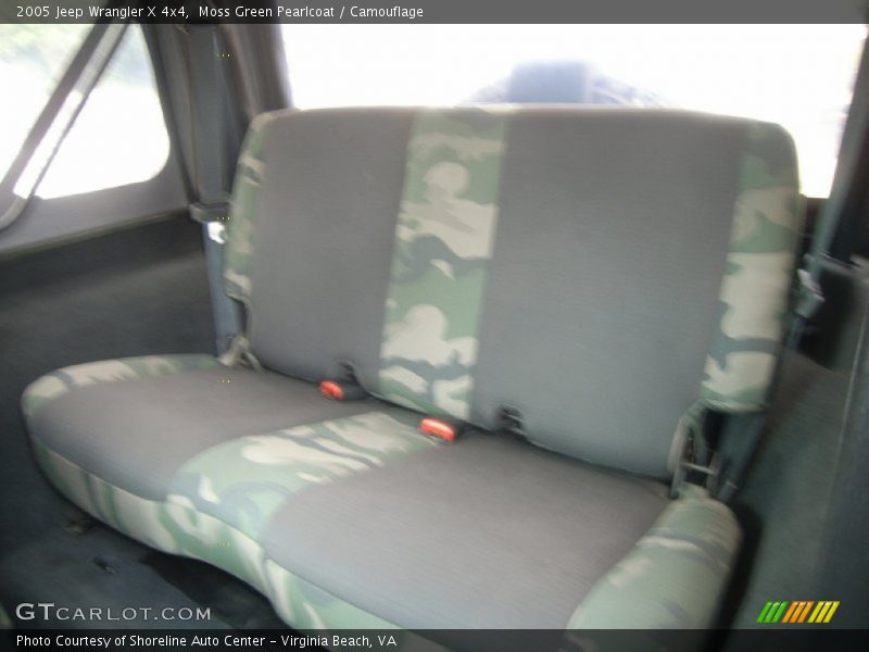 Moss Green Pearlcoat / Camouflage 2005 Jeep Wrangler X 4x4