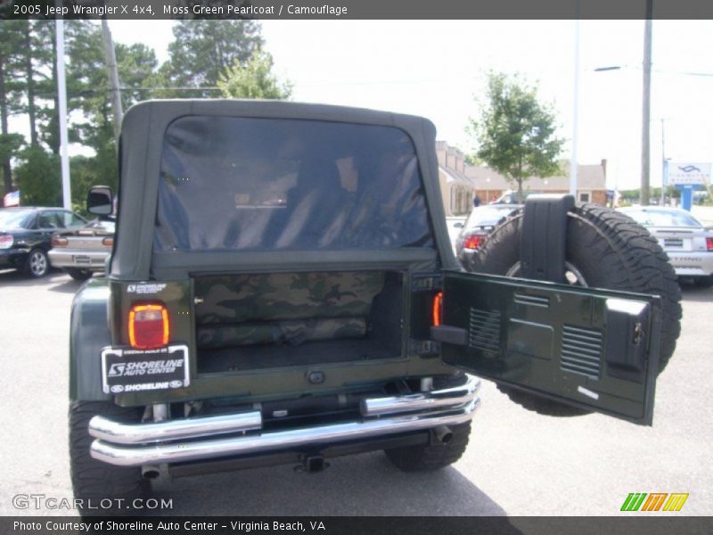 Moss Green Pearlcoat / Camouflage 2005 Jeep Wrangler X 4x4