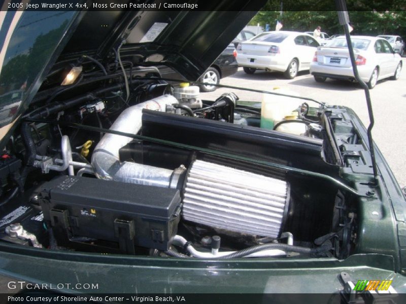 Moss Green Pearlcoat / Camouflage 2005 Jeep Wrangler X 4x4