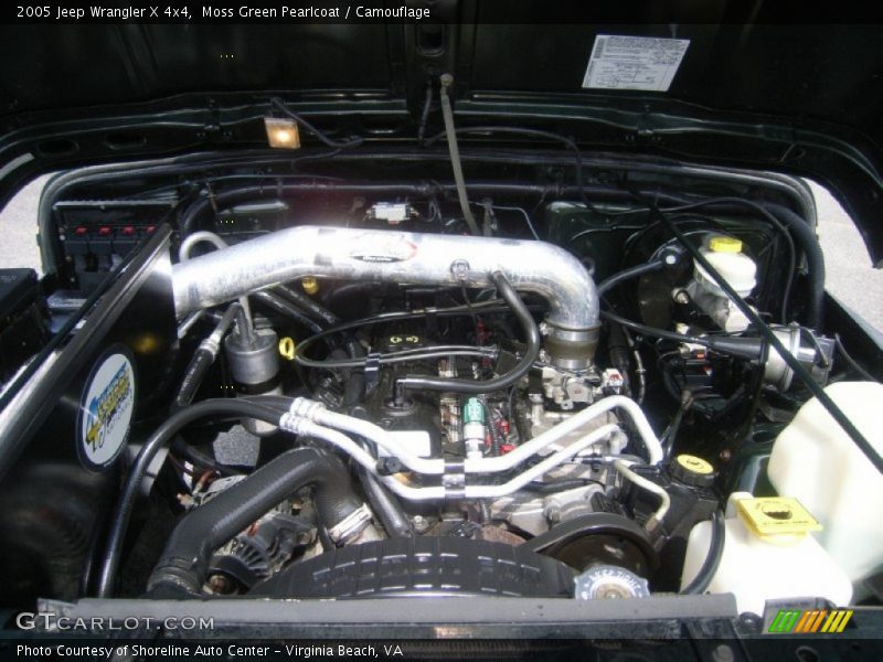 Moss Green Pearlcoat / Camouflage 2005 Jeep Wrangler X 4x4