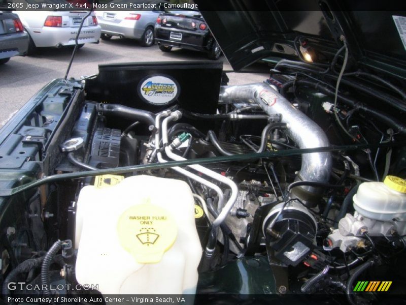 Moss Green Pearlcoat / Camouflage 2005 Jeep Wrangler X 4x4