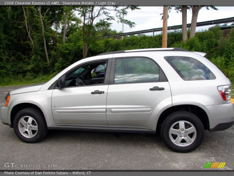Silverstone Metallic / Light Gray 2008 Chevrolet Equinox LS AWD