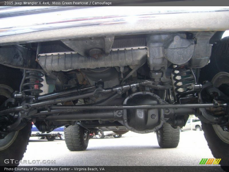 Moss Green Pearlcoat / Camouflage 2005 Jeep Wrangler X 4x4