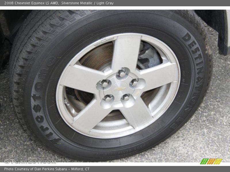 Silverstone Metallic / Light Gray 2008 Chevrolet Equinox LS AWD