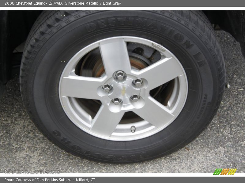Silverstone Metallic / Light Gray 2008 Chevrolet Equinox LS AWD