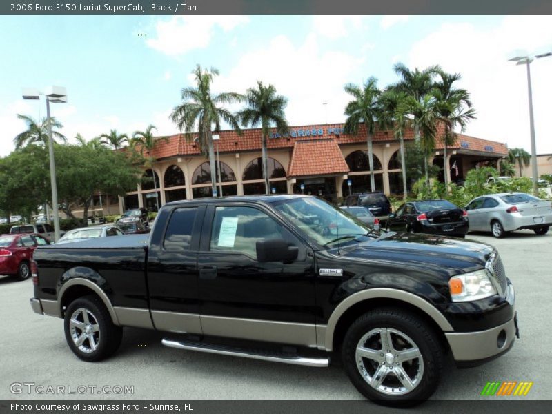 Black / Tan 2006 Ford F150 Lariat SuperCab