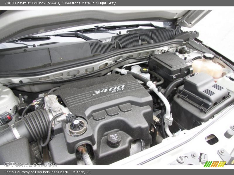 Silverstone Metallic / Light Gray 2008 Chevrolet Equinox LS AWD