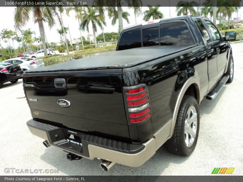 Black / Tan 2006 Ford F150 Lariat SuperCab