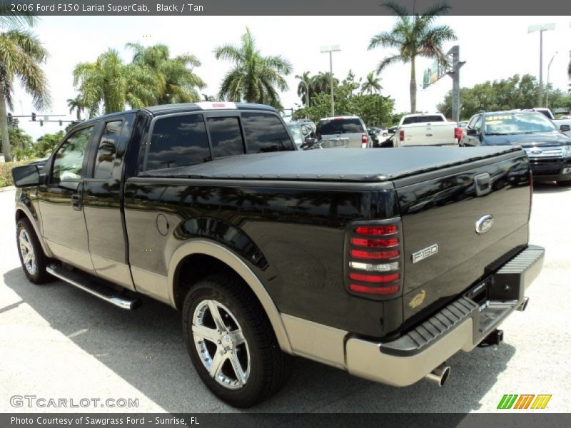 Black / Tan 2006 Ford F150 Lariat SuperCab