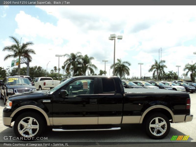 Black / Tan 2006 Ford F150 Lariat SuperCab