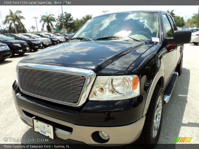 Black / Tan 2006 Ford F150 Lariat SuperCab