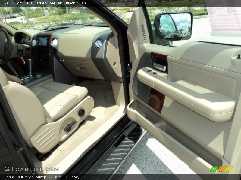 Black / Tan 2006 Ford F150 Lariat SuperCab