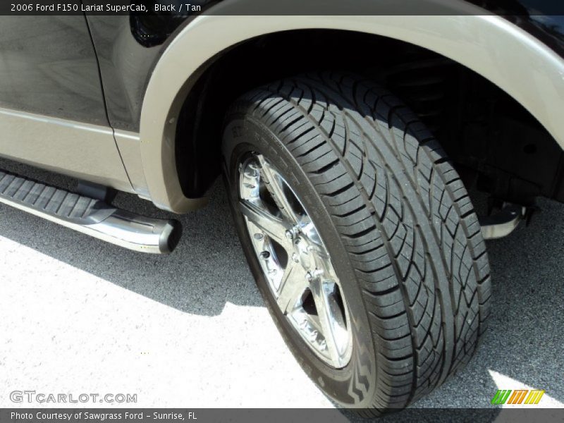 Black / Tan 2006 Ford F150 Lariat SuperCab