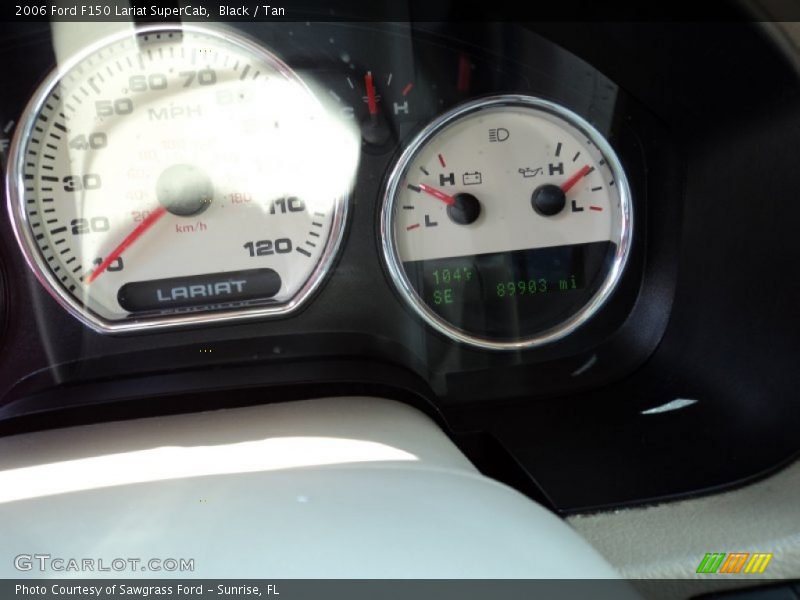 Black / Tan 2006 Ford F150 Lariat SuperCab