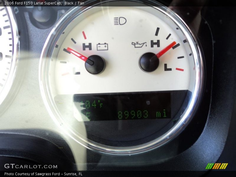 Black / Tan 2006 Ford F150 Lariat SuperCab