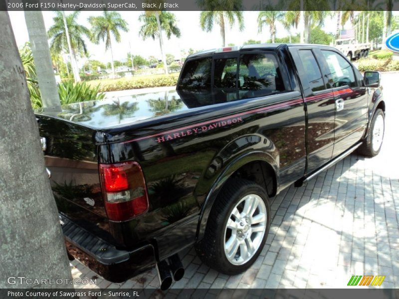 Black / Black 2006 Ford F150 Harley-Davidson SuperCab