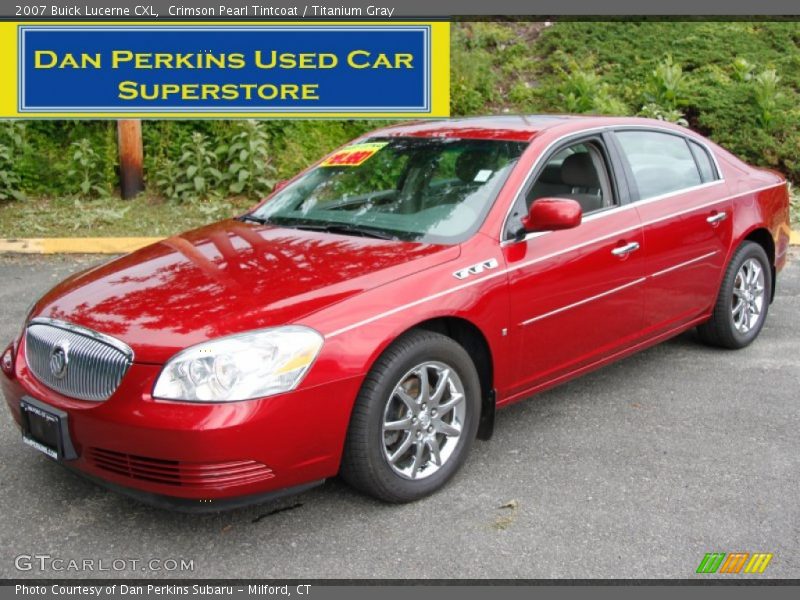 Crimson Pearl Tintcoat / Titanium Gray 2007 Buick Lucerne CXL