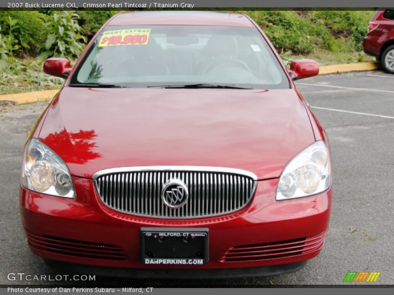 Crimson Pearl Tintcoat / Titanium Gray 2007 Buick Lucerne CXL
