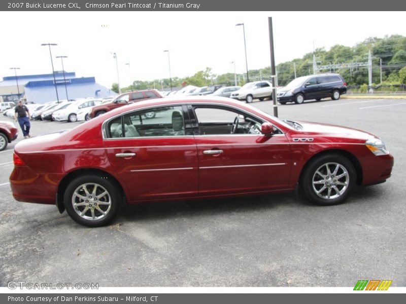 Crimson Pearl Tintcoat / Titanium Gray 2007 Buick Lucerne CXL