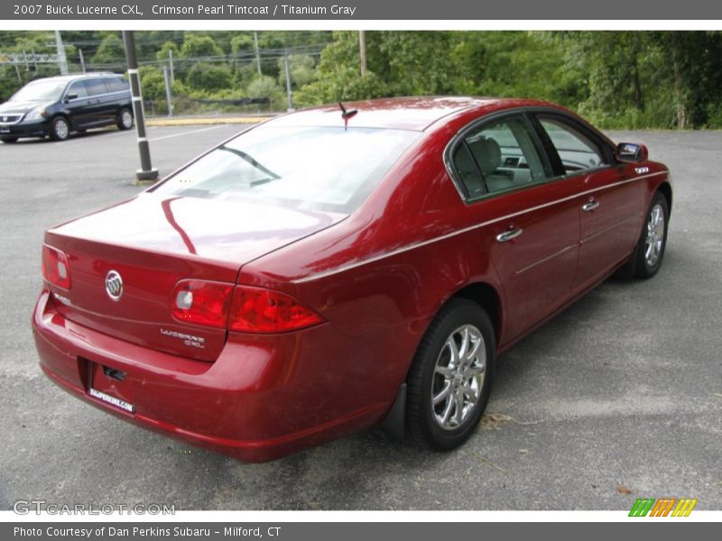 Crimson Pearl Tintcoat / Titanium Gray 2007 Buick Lucerne CXL
