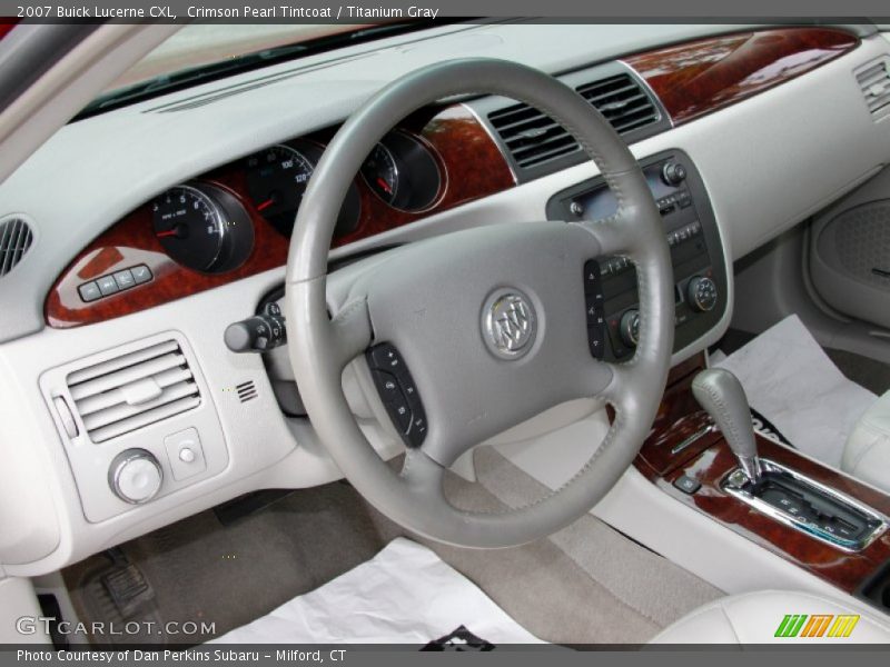 Crimson Pearl Tintcoat / Titanium Gray 2007 Buick Lucerne CXL