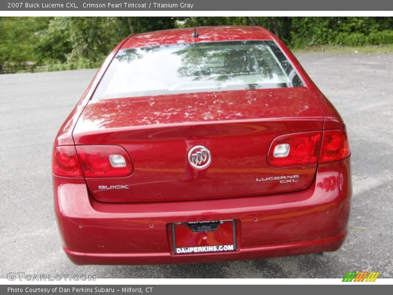 Crimson Pearl Tintcoat / Titanium Gray 2007 Buick Lucerne CXL
