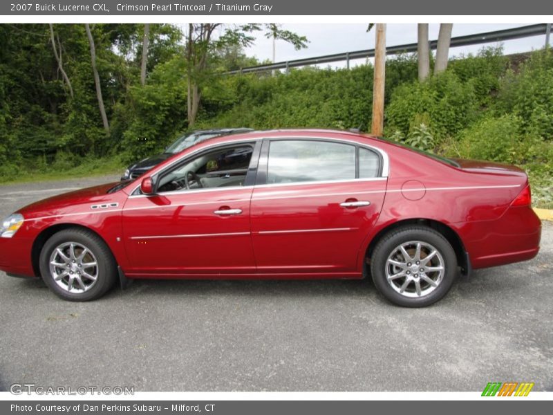 Crimson Pearl Tintcoat / Titanium Gray 2007 Buick Lucerne CXL