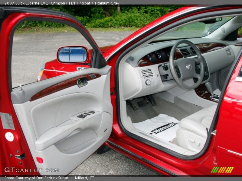 Crimson Pearl Tintcoat / Titanium Gray 2007 Buick Lucerne CXL