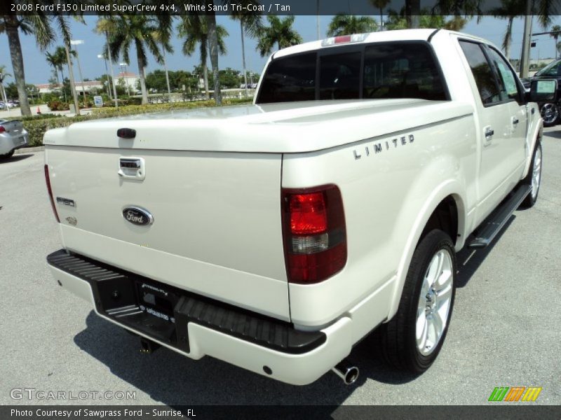 White Sand Tri-Coat / Tan 2008 Ford F150 Limited SuperCrew 4x4