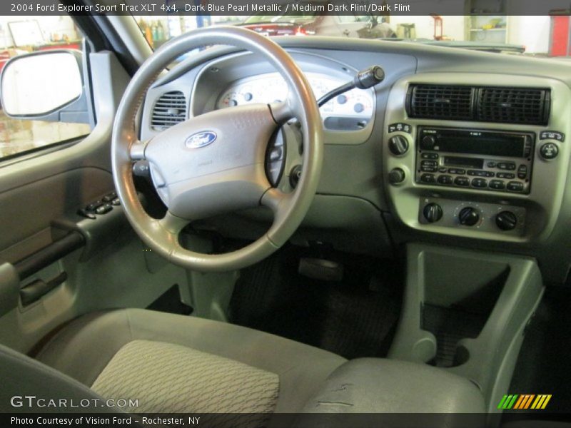 Dark Blue Pearl Metallic / Medium Dark Flint/Dark Flint 2004 Ford Explorer Sport Trac XLT 4x4