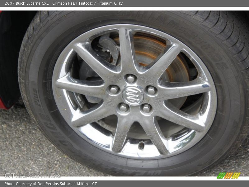 Crimson Pearl Tintcoat / Titanium Gray 2007 Buick Lucerne CXL