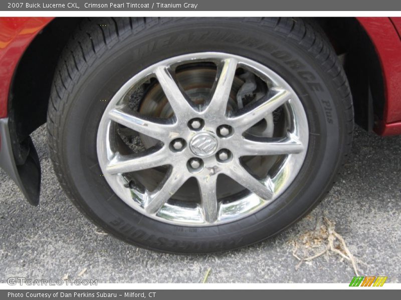 Crimson Pearl Tintcoat / Titanium Gray 2007 Buick Lucerne CXL