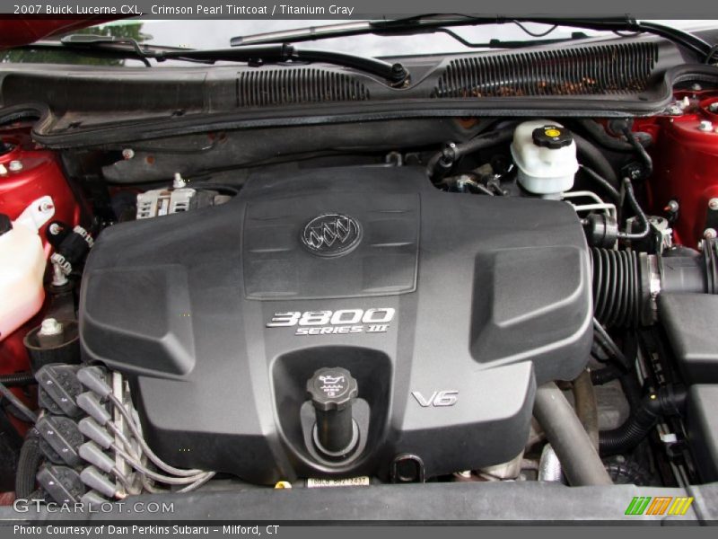 Crimson Pearl Tintcoat / Titanium Gray 2007 Buick Lucerne CXL