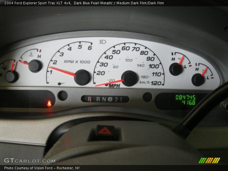 Dark Blue Pearl Metallic / Medium Dark Flint/Dark Flint 2004 Ford Explorer Sport Trac XLT 4x4