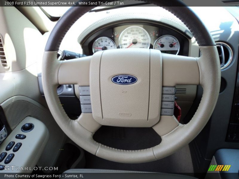 White Sand Tri-Coat / Tan 2008 Ford F150 Limited SuperCrew 4x4