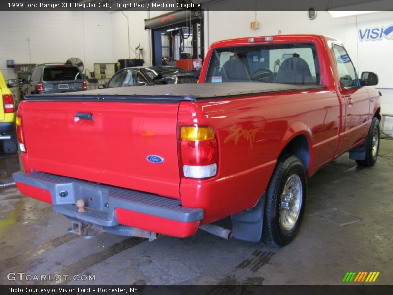 Bright Red / Medium Graphite 1999 Ford Ranger XLT Regular Cab