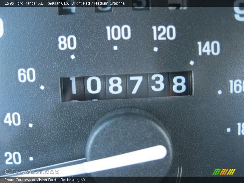 Bright Red / Medium Graphite 1999 Ford Ranger XLT Regular Cab