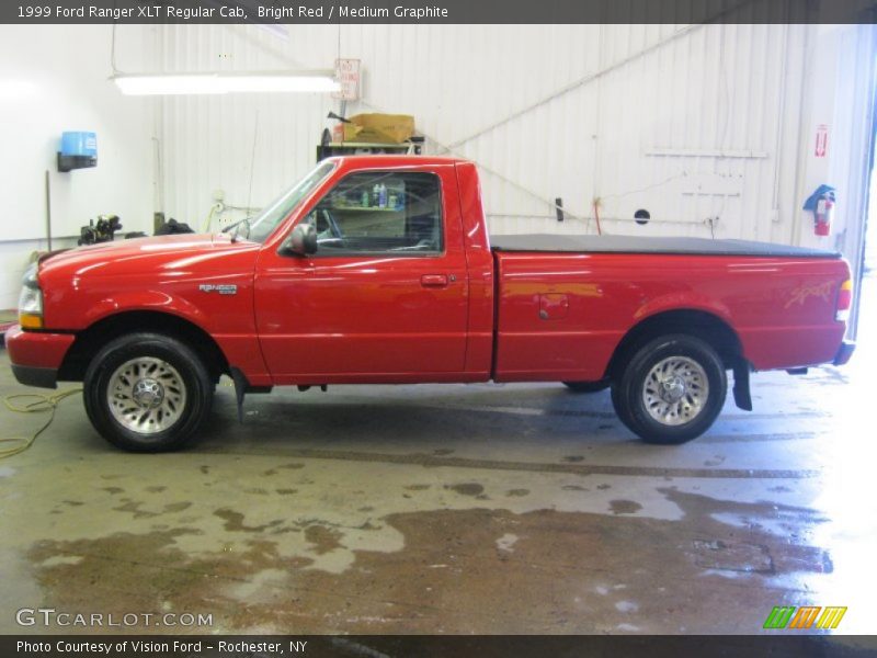 Bright Red / Medium Graphite 1999 Ford Ranger XLT Regular Cab