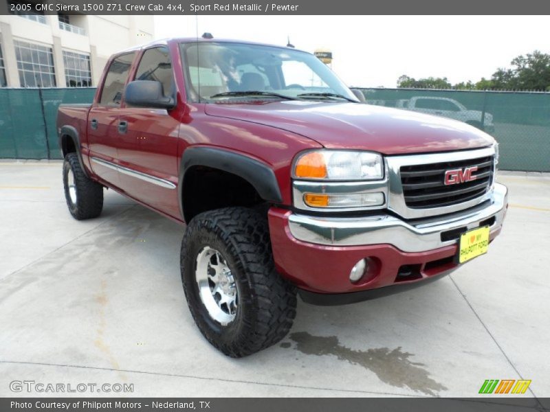 Sport Red Metallic / Pewter 2005 GMC Sierra 1500 Z71 Crew Cab 4x4