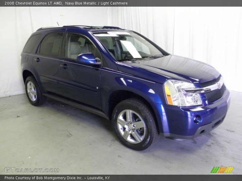 Navy Blue Metallic / Light Cashmere 2008 Chevrolet Equinox LT AWD