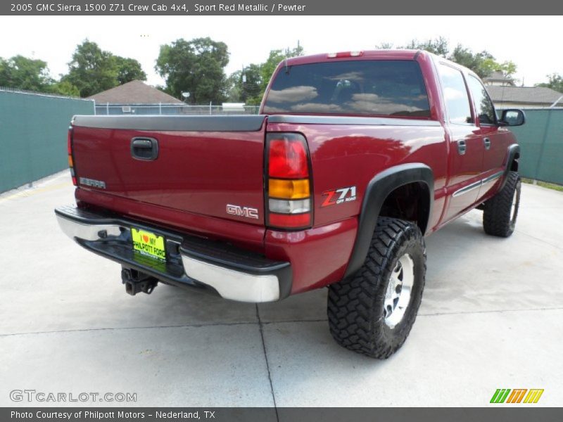 Sport Red Metallic / Pewter 2005 GMC Sierra 1500 Z71 Crew Cab 4x4