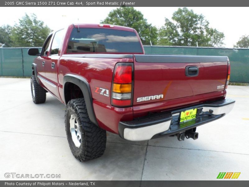 Sport Red Metallic / Pewter 2005 GMC Sierra 1500 Z71 Crew Cab 4x4