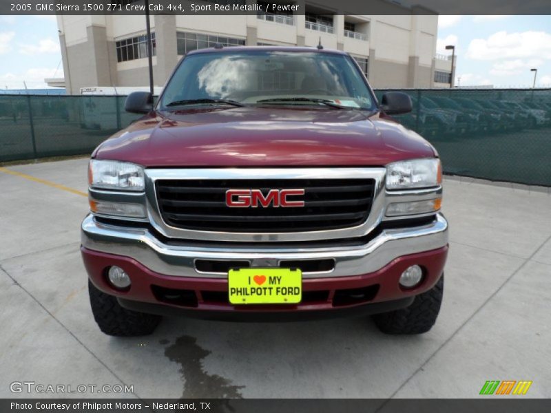 Sport Red Metallic / Pewter 2005 GMC Sierra 1500 Z71 Crew Cab 4x4