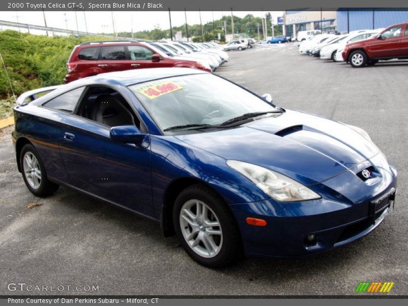 Spectra Blue Mica / Black 2000 Toyota Celica GT-S