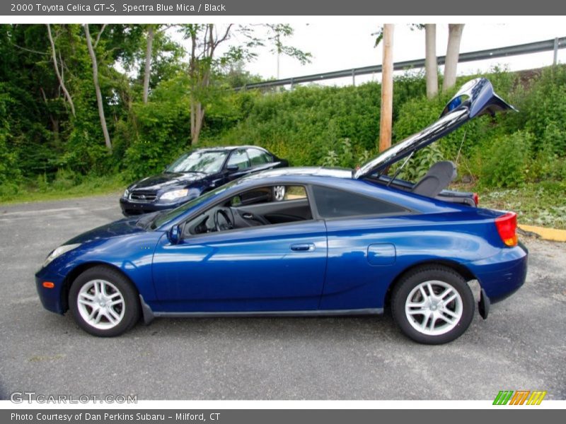 Spectra Blue Mica / Black 2000 Toyota Celica GT-S