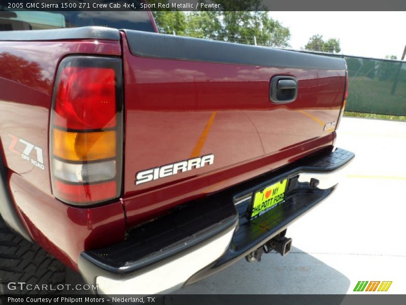 Sport Red Metallic / Pewter 2005 GMC Sierra 1500 Z71 Crew Cab 4x4