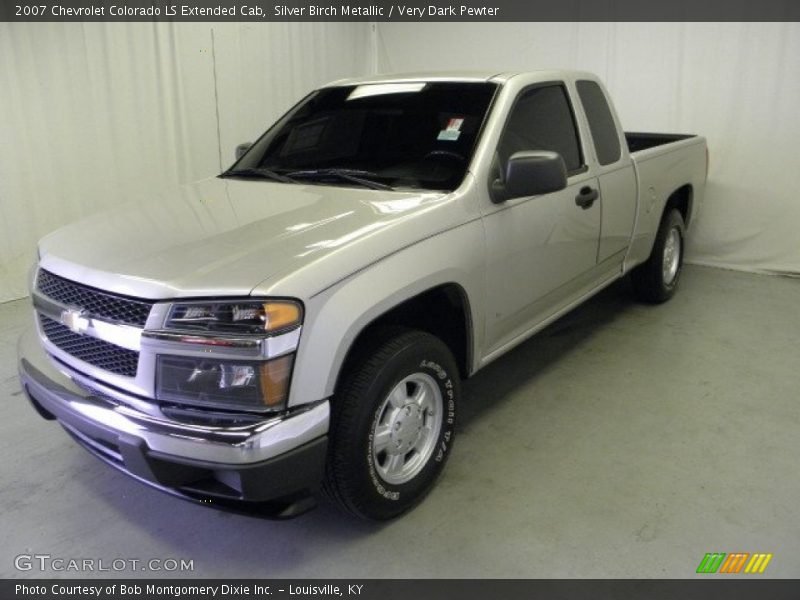 Silver Birch Metallic / Very Dark Pewter 2007 Chevrolet Colorado LS Extended Cab