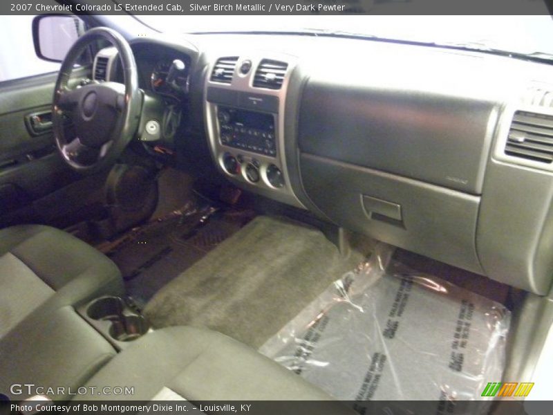 Silver Birch Metallic / Very Dark Pewter 2007 Chevrolet Colorado LS Extended Cab
