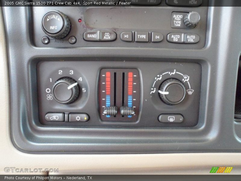 Controls of 2005 Sierra 1500 Z71 Crew Cab 4x4