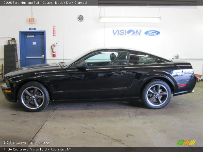 Black / Dark Charcoal 2008 Ford Mustang Bullitt Coupe